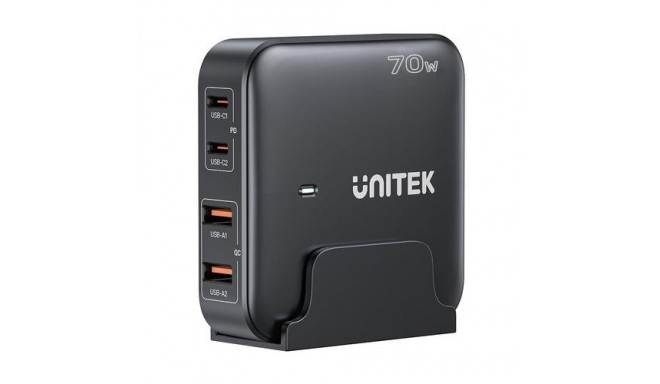 UNITEK P1228ABK01-EU mobile device charger Universal Black AC Fast charging Indoor