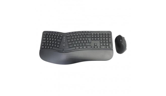 Conceptronic ORAZIO ERGO Wireless Ergonomic Keyboard &amp; Mouse Kit, German layout