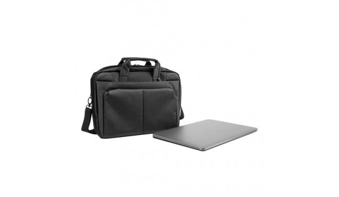 NATEC Gazelle notebook case 39.6 cm (15.6&quot;) Briefcase Black