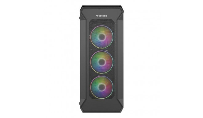 GENESIS Irid 505 ARGB Midi Tower Black, Transparent