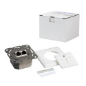 LogiLink NP0123 socket-outlet RJ-45 Metallic, White