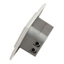 LogiLink NP0124 socket-outlet 2 x RJ-45 Metallic, White