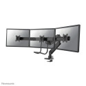 Neomounts NM-D775DX3BLACK Monitor arm 17-27&quot; - gas spring - Topfix - 180°-stop
