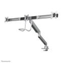Neomounts NM-D775DX3SILVER Monitor arm 17-27" - gas spring - Topfix - 180°-stop Neomounts NM-D775DX3SILVER Monitor arm 17-27" - gas spring - Topfix - 180°-stop