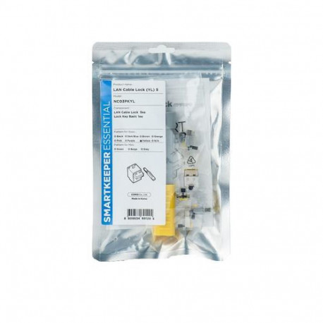 Smartkeeper NC03PKYL port blocker Port blocker + key RJ-45 Yellow 1 pc(s)