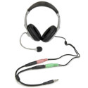 StarTech.com Headset adapter for headsets with separate headphone / microphone plugs - 3.5mm 4 posit