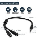 StarTech.com Headset adapter for headsets with separate headphone / microphone plugs - 3.5mm 4 posit