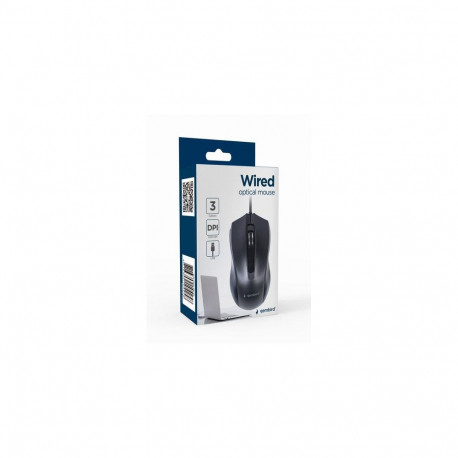Gembird MUS-3B-01 mouse Office Ambidextrous USB Type-A Optical 1000 DPI