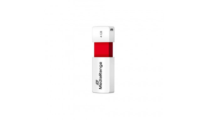 MediaRange MR970 USB flash drive 4 GB USB Type-A 2.0 Red, White