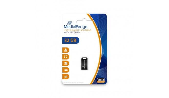 MediaRange MR922 USB flash drive 32 GB USB Type-A / Micro-USB 2.0 Black