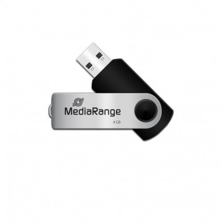 MediaRange MR907 USB flash drive 4 GB USB Type-A / Micro-USB 2.0 Black, Silver