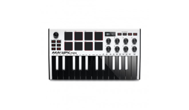 Akai MPK Mini MK3 MIDI keyboard 25 keys USB Black, White