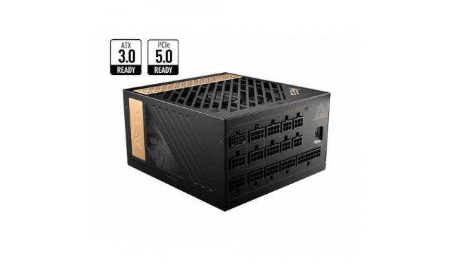 MSI MEG AI1300P PCIE5 power supply unit 1300 W 24-pin ATX ATX Black