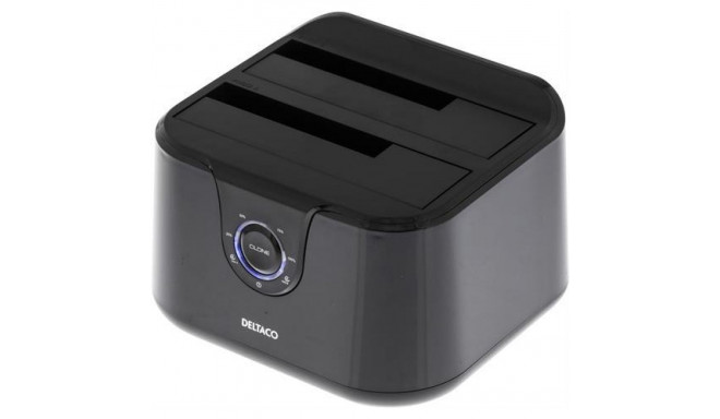 Deltaco MAP-GD35U3 storage drive docking station USB 3.2 Gen 1 (3.1 Gen 1) Type-A Black