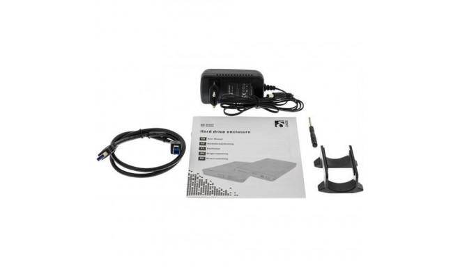 Deltaco MAP-GD33U3 storage drive enclosure HDD enclosure Black 3.5"