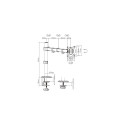 Gembird MA-D1-01 monitor mount / stand 81.3 cm (32&quot;) Desk Black
