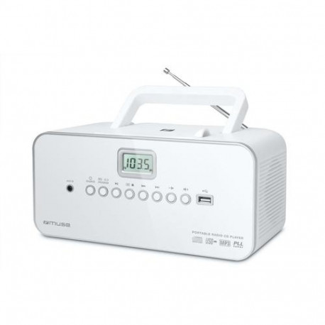 Muse M-28RDW portable stereo system Digital 3 W FM, MW White MP3 playback