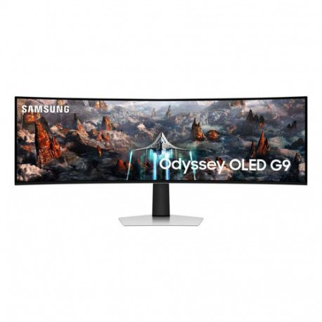 Samsung G93SC computer monitor 124.5 cm (49") 5120 x 1440 pixels Dual QHD OLED Silver
