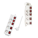 LogiLink LPS252 power extension 1.5 m 4 AC outlet(s) Indoor White