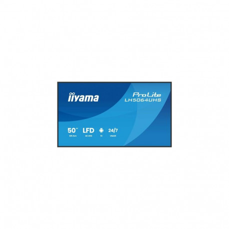 iiyama LH5064UHS-B1AG Signage Display Digital signage flat panel 127 cm (50") Wi-Fi 500 cd/m² 4