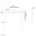 Neomounts LED-W600BLACK TV mount wall 37-75&quot; - ultra-flat