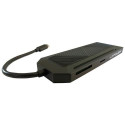 LC-Power LC-HUB-C-MULTI-6-RGB interface hub USB 3.2 Gen 2 (3.1 Gen 2) Type-C 5000 Mbit/s Black