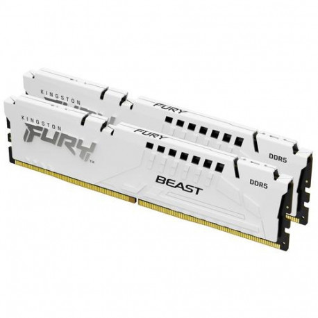 Kingston Technology FURY Beast 64GB 5600MT/s DDR5 CL36 DIMM (Kit of 2) White EXPO