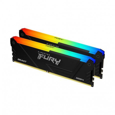 DDR4  32GB PC 3200 CL16 Kingston KIT (2x16GB) FURY Beast RGB retail