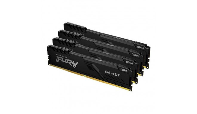 Kingston Technology FURY Beast 64GB 3200MT/s DDR4 CL16 DIMM (Kit of 4) 1Gx8 Black