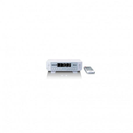 Lenco KCR-100 Clock Digital White