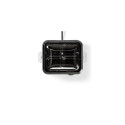 Nedis KAEB130EAL egg cooker 8 egg(s) 500 W Aluminium, Black