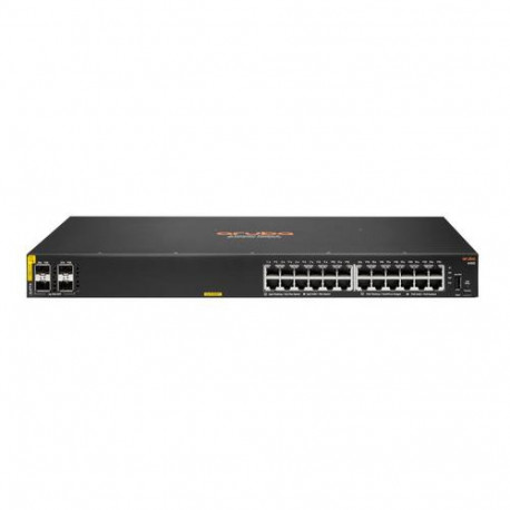 HPE Aruba Networking CX 6100 24G Class4 PoE 4SFP+ 370W Managed L3 Gigabit Ethernet (10/100/1000) Pow
