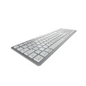 CHERRY KW 9100 SLIM FOR MAC keyboard Universal USB + Bluetooth QWERTZ German Silver