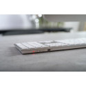 CHERRY KW 9100 SLIM FOR MAC keyboard Universal USB + Bluetooth QWERTZ German Silver