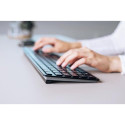 CHERRY KW 9100 SLIM keyboard Universal RF Wireless + Bluetooth QWERTY English Black