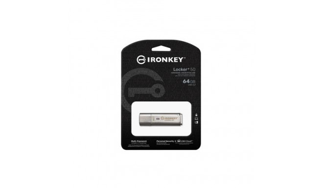 Kingston Technology IronKey 64GB IKLP50 AES USB, w/256bit Encryption