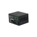 LevelOne RJ45 to SC Fast Ethernet Industrial Media Converter, Single-Mode Fiber, 30km, -40°C to 75°C