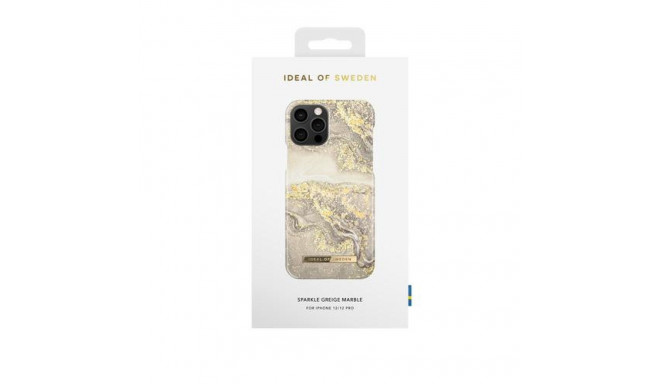 iDeal of Sweden Printed Case iPhone 12/12P Sparkle Greige