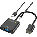 Techly Cable Adapter Converter HDMI to VGA with Micro USB and Audio IDATA HDMI-VGA2AU