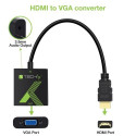 Techly Cable Converter Adapter HDMI to VGA with Audio IDATA HDMI-VGA2A