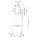 Techly ICA-TR33 signage display mount 177.8 cm (70&quot;) Black