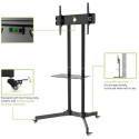 Techly Floor Trolley with Shelf Support LCD / LED / Plasma 30-65&quot; ICA-TR6