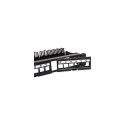 Techly Modular Patch Panel 24 Places UTP with Removable Modules 1 Unit Black