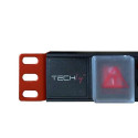 Techly I-CASE STRIP-18C20 power distribution unit (PDU) 8 AC outlet(s) 1U Black, Red