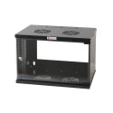 Techly Wall Rack Cabinet 19 6U D450 Black Assembled&quot; I-CASE EL-1006B45