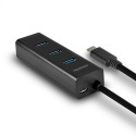 Axagon HUE-S2C interface hub USB 3.2 Gen 1 (3.1 Gen 1) Type-A 5000 Mbit/s Black