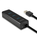 Axagon HUE-S2BP interface hub USB 3.2 Gen 1 (3.1 Gen 1) Type-A 5000 Mbit/s Black