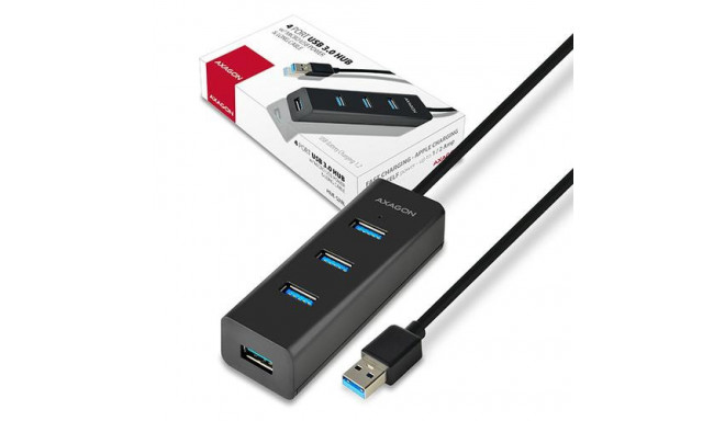Axagon HUE-S2BL interface hub USB 3.2 Gen 1 (3.1 Gen 1) Type-A 5000 Mbit/s Black