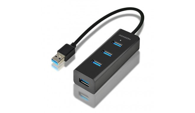 Axagon HUE-S2B interface hub USB 3.2 Gen 1 (3.1 Gen 1) Type-A 5000 Mbit/s Black