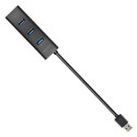 Axagon HUE-S2B interface hub USB 3.2 Gen 1 (3.1 Gen 1) Type-A 5000 Mbit/s Black
